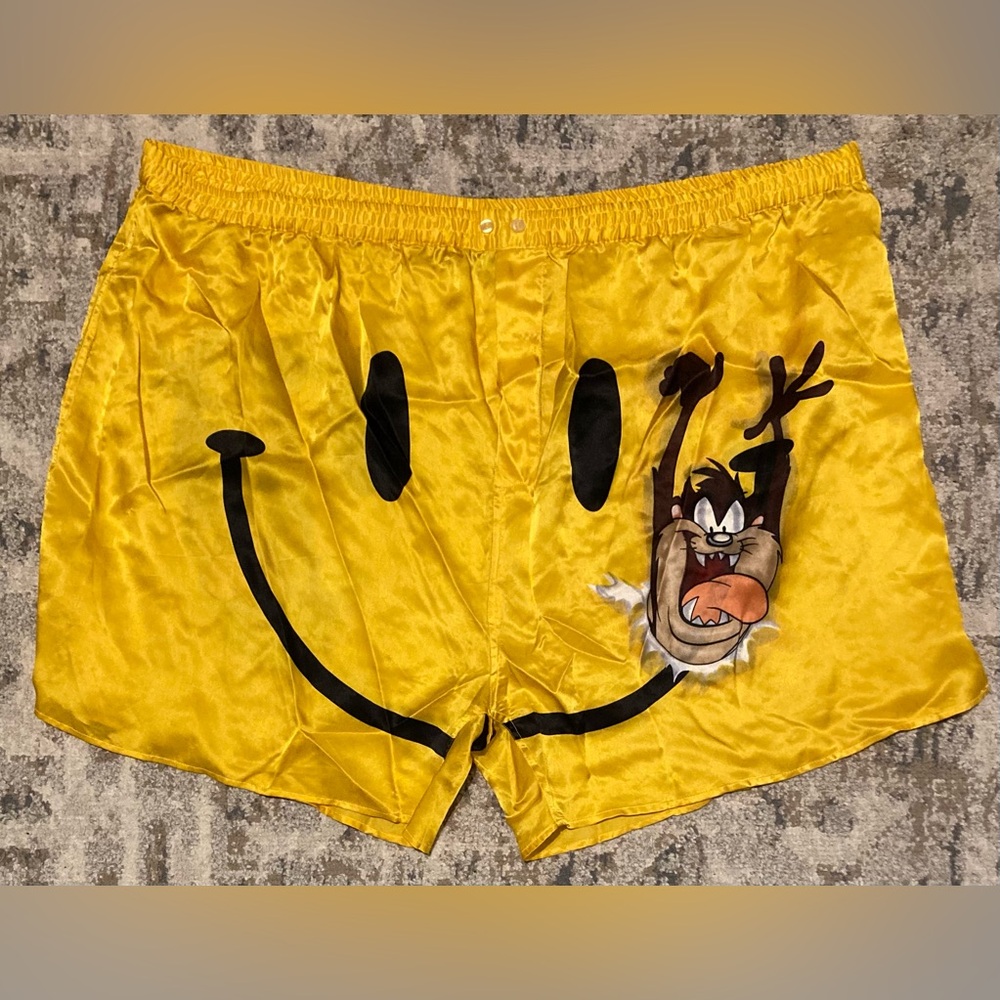 Vintage 1995 100% Silk Tasmanian Devil Shorts Big & Tall Men’s 4 XB